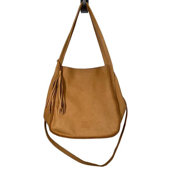 Margot New York Tan Leather‎ Bucket Bag - Picture 1 of 11